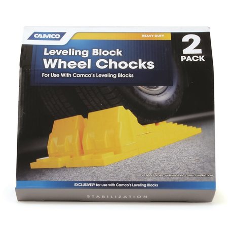 CAMCO LEVELING BLOCK WHEEL CHOCK, PK 2 44401
